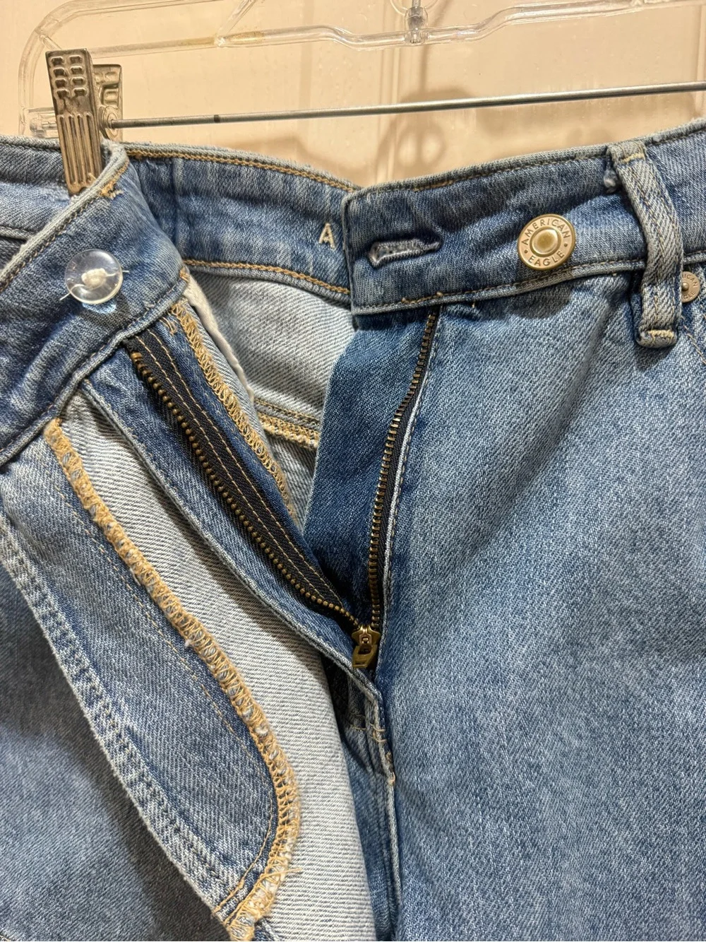American Eagle Medium Blue Denim Skort Size 4